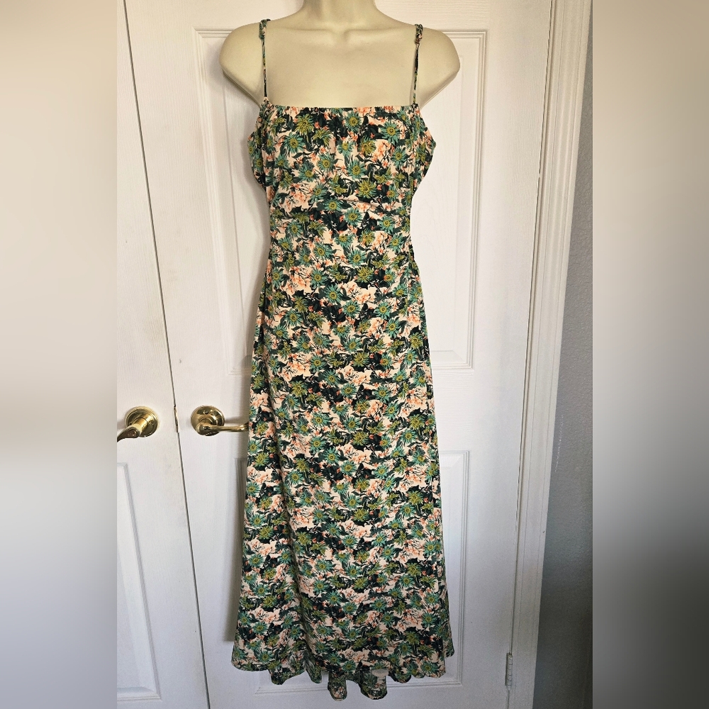 Floral Spaghetti Strap Maxi Dress